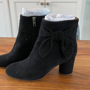 Black suede boots
